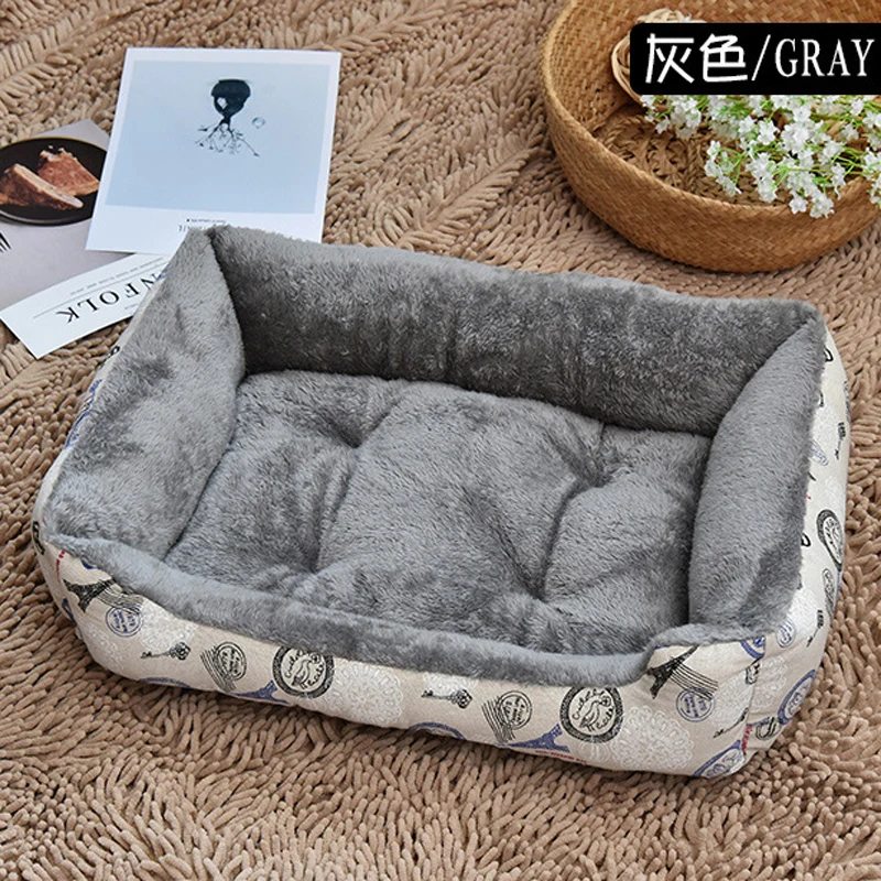 Товары для Petshop кровать больших собак моющаяся флисовая и кошек питомник