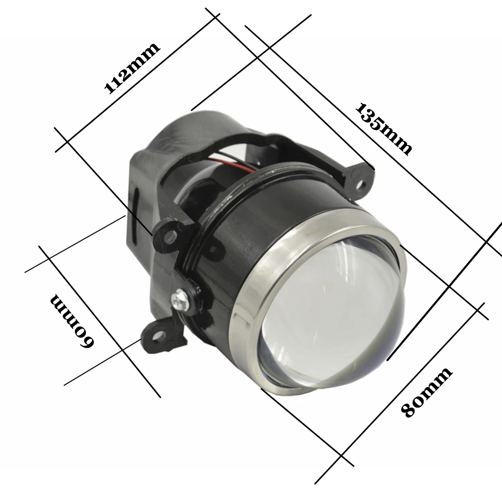 3,0 дюймов HID галогенные би ксеноновые противотуманные линзы проектора 55 Вт ксеноновый комплект переменного тока для универсальных автомобильных фар дальнего света Модифицированная лампа с лампами D2H