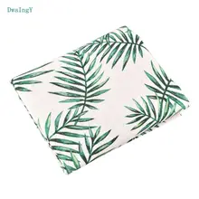 DwaIng liście wzór tkanina bawełniana pościel dla DIY, szycia, Quiltin, sofa obrus meble pokrywa materiał poduszki pół metra