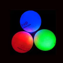 Promotion Custom Logo 50pcs LED Constant Shining Golf Ball  Luminous Glowing Golf Balls several colors available