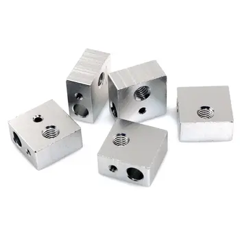 

Aluminum Heater Block Specialized for MK7 MK8 3D Printer Extruder(5pcs)