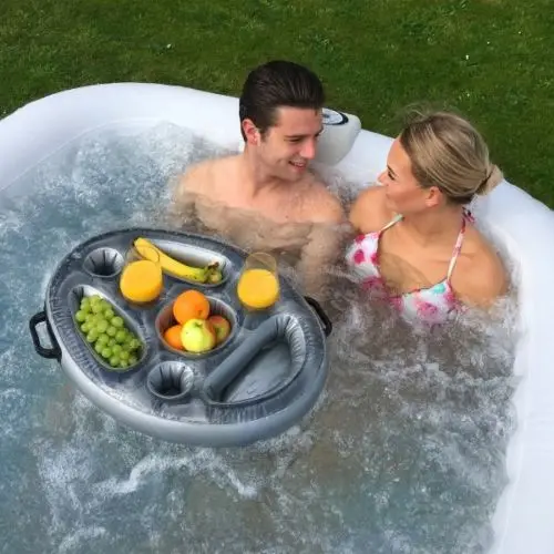 

spa pool hot tub drink tray pool Inflatable floating Food shelf