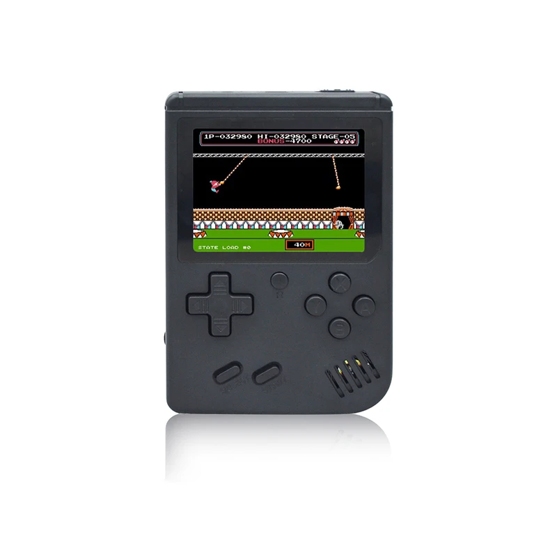 Детская игровая мини-консоль, портативная игровая ретро-консоль RETRO-FC 07 с 3.0-дюймовым экраном, черно-белая 8-битная графика