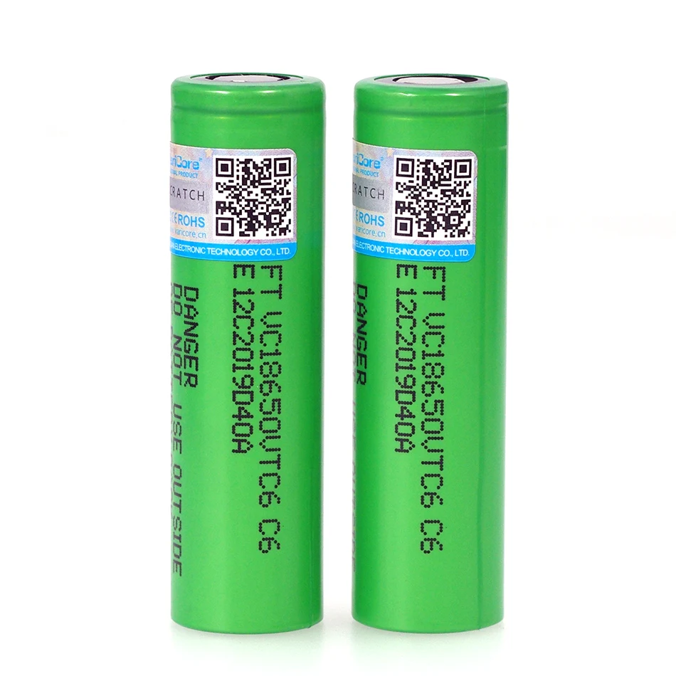 

10PCS VariCore New VTC6 3.7V 3000mAh 18650 Li-ion Battery 30A Discharge for VC18650VTC6 Tools e-cigarette batteries