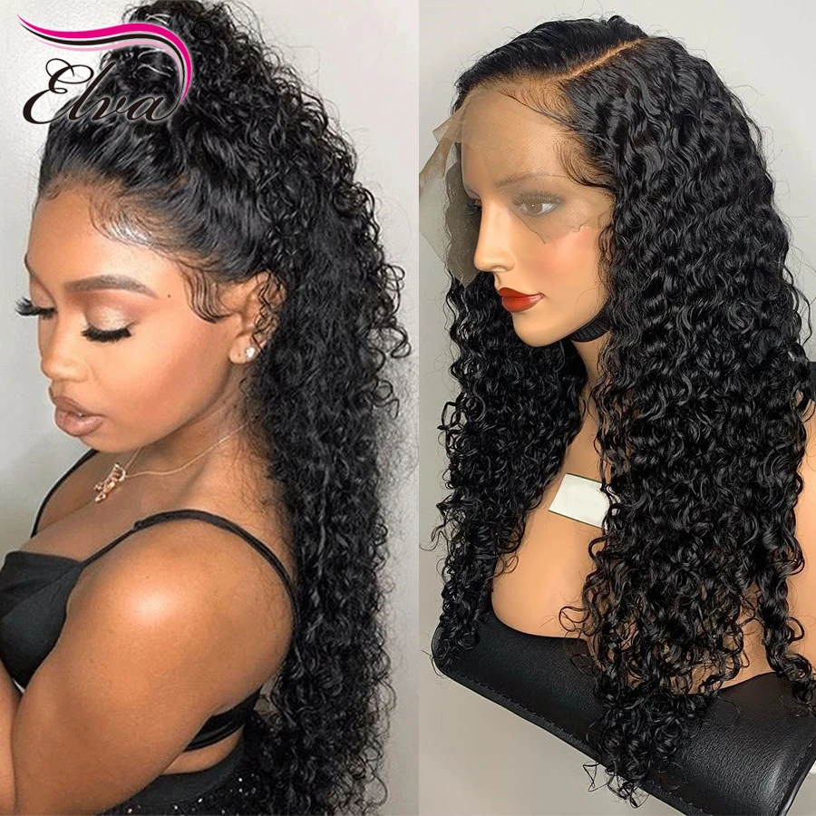 180% Density 13x6 Lace Front Wig Deep Part Lace Front Human Hair Wigs For  Women Brazilian Curly Remy Hair Wigs With Baby Hair - Lace Wigs - AliExpress
