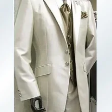 Остроконечные нагрудные Две кнопки фрак золотой галстук из 3 предметов высокое качество Slim Fit формальные смокинги последние Дизайн костюм homme