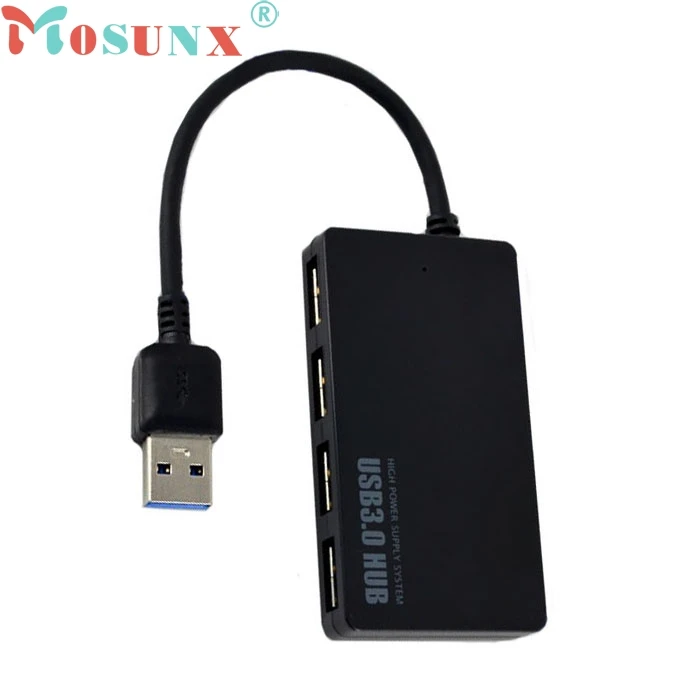 ECOSIN2 5 Гбит/с Скорость 4-Порты и разъёмы USB 3,0 Портативный компактный концентратор адаптер для портативных ПК JAN31