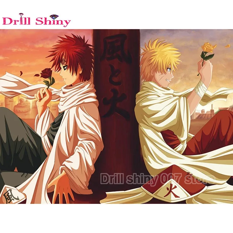 

NEW 5D DIY Full Square/Round Drill Diamond Painting 'Naruto and Gaara' Diamond Embroidery cross stitch home decor handcraft gift