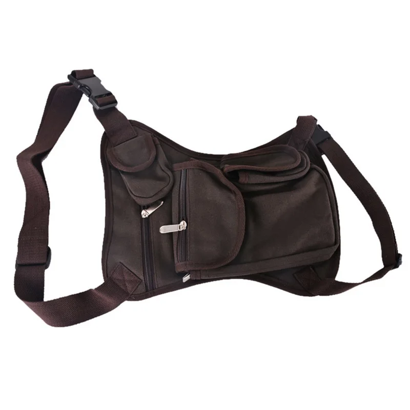 Men Canvas Drop Leg Bag Waist Casual Pack Belt Hip Bum Military Travel Multipurpose Messenger Shoulder Bags Cycling Tactical Bag