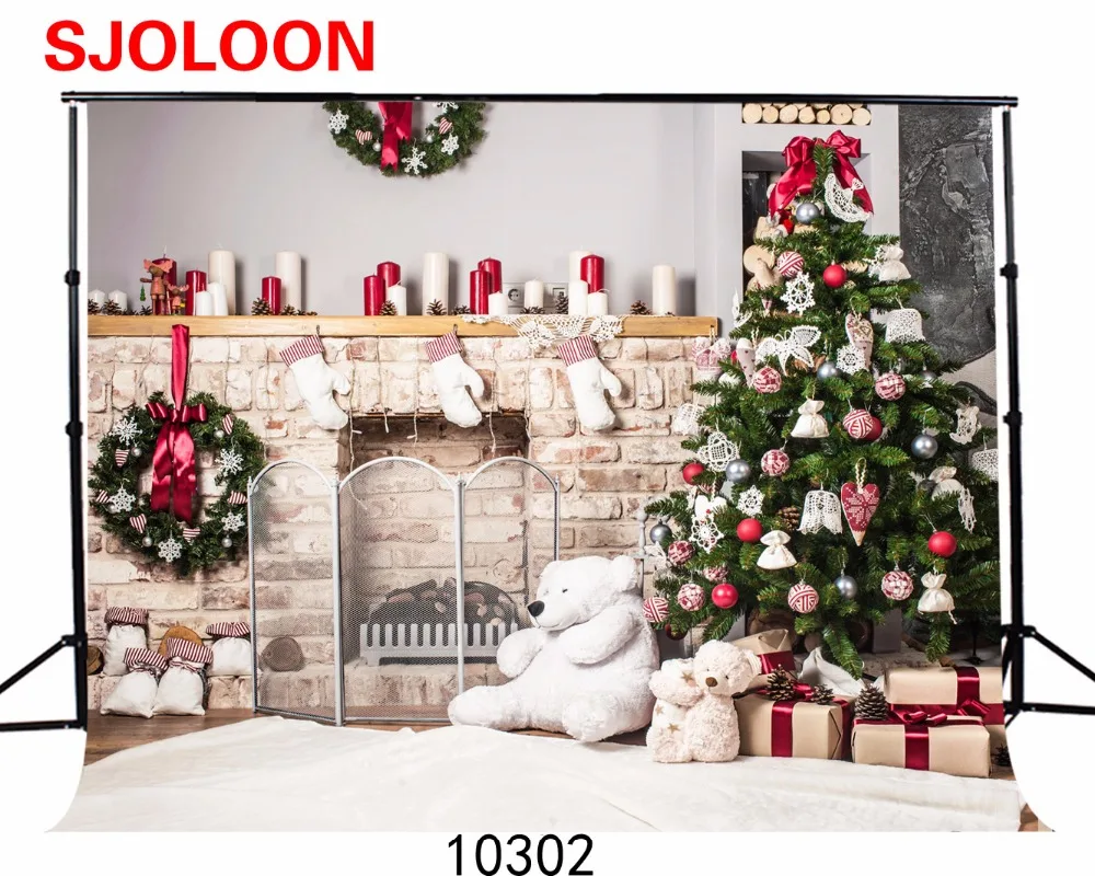 New Christmas tree photography background christmas photo studio background vinyl Christmas backdrop photography 210x150cm