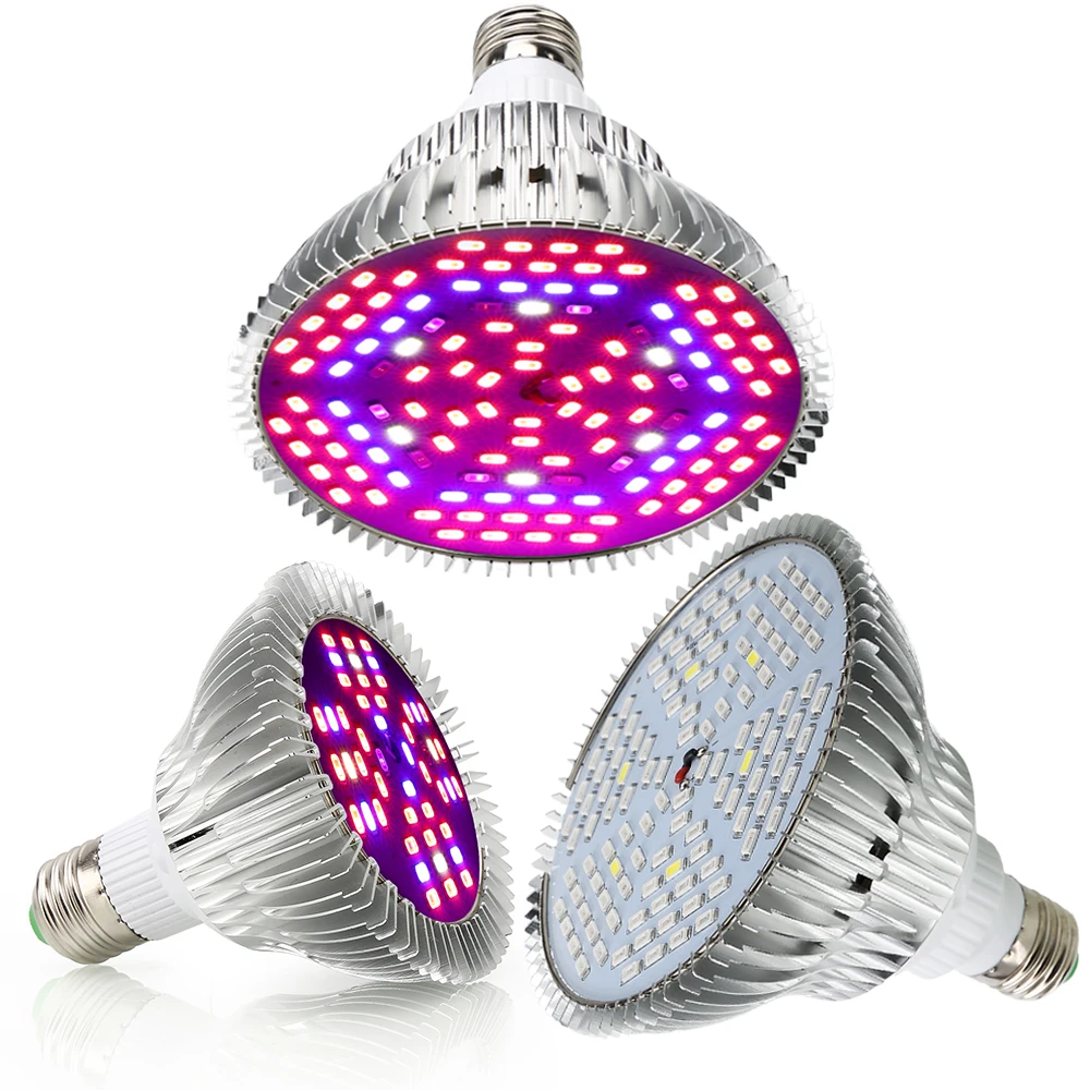 

48LED 120LED 150LED Grow Light Full Spectrum E27 AC85~265V Plant Lamp For Hydroponics Flowers Plants Vegetables Medical Herbs