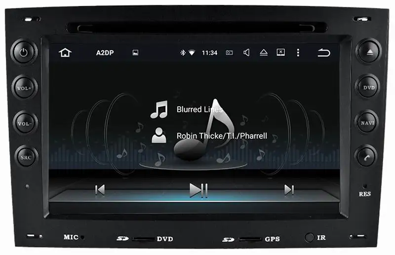 Sale Car Android 7.1 Multimedia For Renault Megane 2003 - 2010 Autoradio Stereo Radio CD DVD Player GPS NAVI Navigation Media System 3
