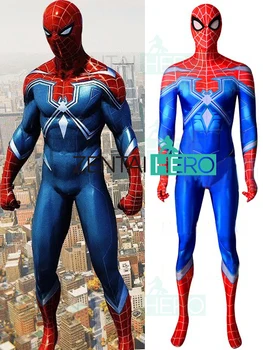 

2019 NEW PS4 The Heist DLC Resilient Spider-man Cosplay Costume 3D Printing Game PS4 Version Spiderman Zentai Superhero Costumes