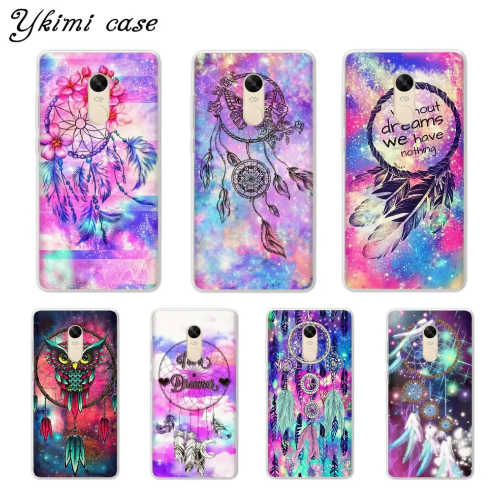 

Ykimi Case dream Dreamcatcher Cover For Xiaomi Redmi 4x 4a 5 Plus 5a 6 Pro Note 4x 5 Pro 5a Case Transparent Soft TPU Silicone