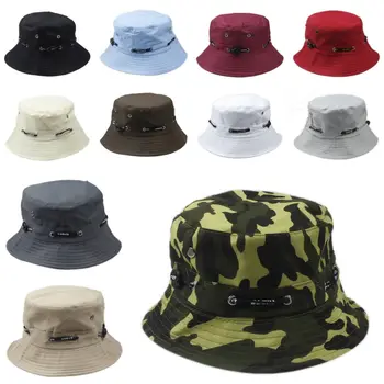 

Mistdawn Unisex Bucket Hat Boonie Flat Hunting Fishing Outdoor Beach Cap Women Men Summer Sun Hat