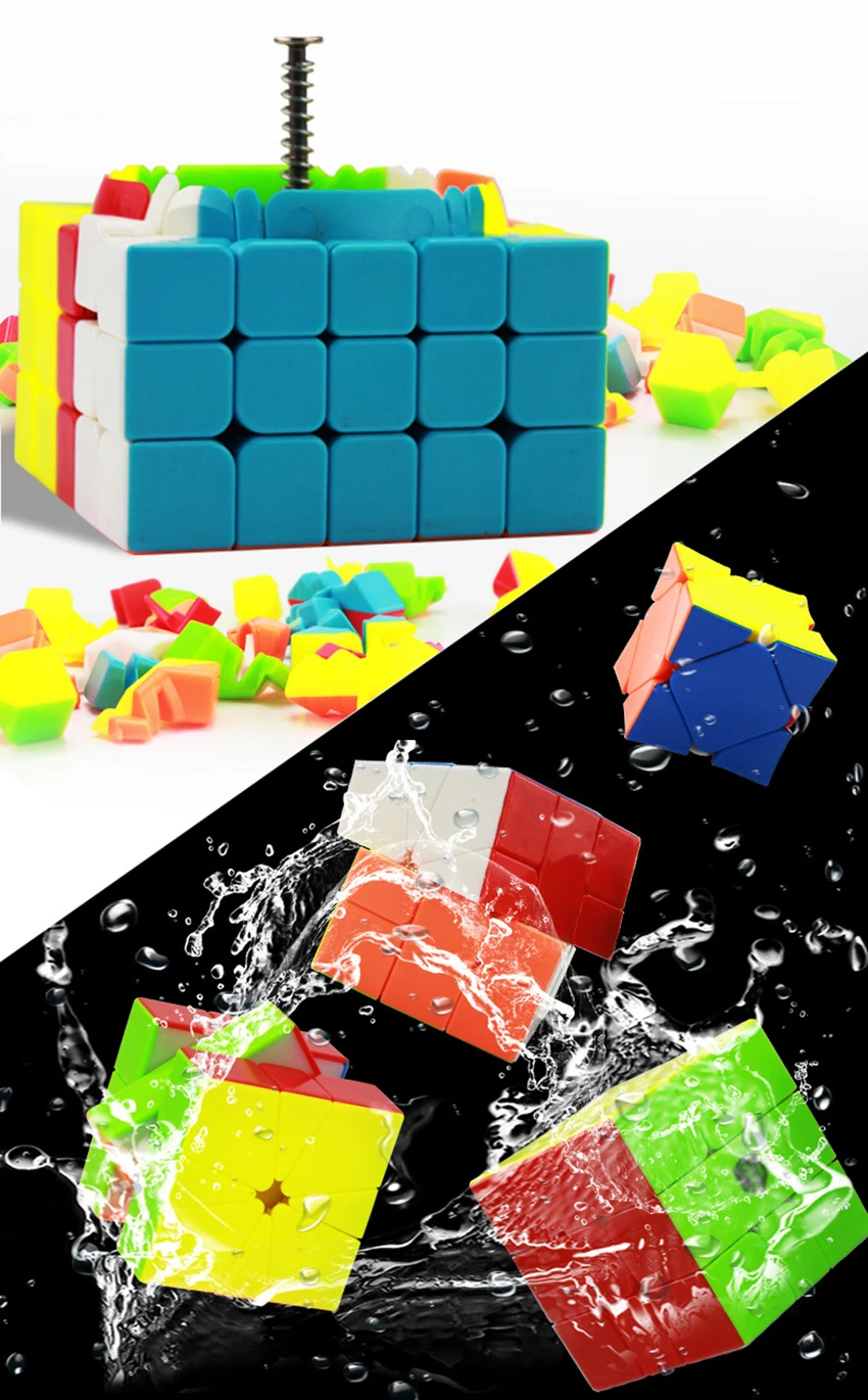 MOYO warrior 2x2x2 3x3x3 4x4x4 5x5x5 6x6x6 7x7x7 Волшебные кубики детские игрушки скоростные Пазлы куб для обучения наклейки меньше магические игрушки