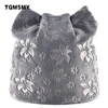 TQMSMY Autumn Warm Winter Hat For Women Cat Ears Skullies Beanie Hats with Ear Flaps Caps Ladies Flower printing Beanies TMDH07 1