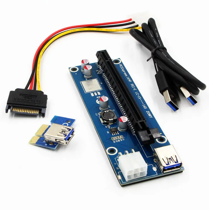 extensor riser cartão adaptador sata cabo de alimentação placa pcb