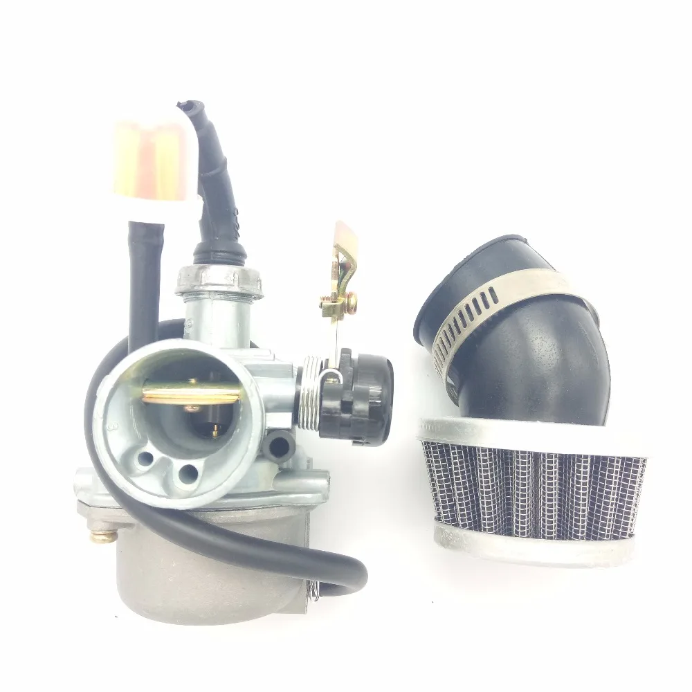 Carburetor Cable Choke With Air Filter PZ19 Carb 50 70 90cc 100 110cc