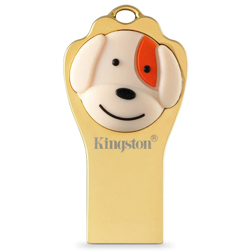 Kingston USB Flash Disk Pendrive 64gb cle usb Cartoon Memory Stick Limited Edition Metal Dog Key usb 3.1 Pen Drive (2)
