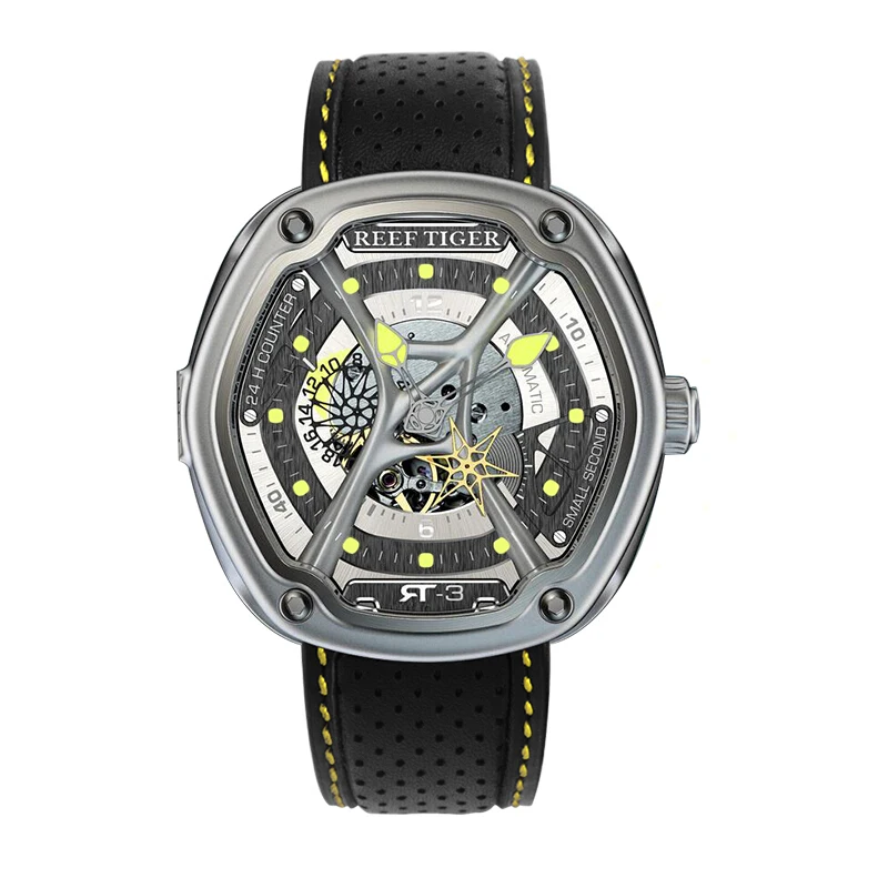 Мужские автоматические механические наручные часы Reef Tiger Aurora Serier RGA90S7|watch f|watch