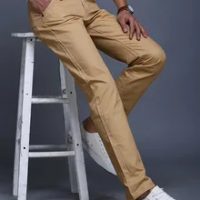 Супер предложение Slim fit прямые мужские брюки с карманами Большие размеры стильные брюки карго Мужские Брюки homme 28-38