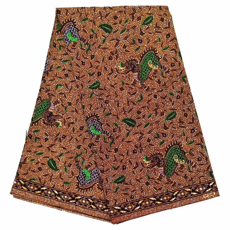 

2018 High Quality African prints fabric veritable dutch wax real hollandais wax Nigerian style 6 yards/pcs 100% cotton!