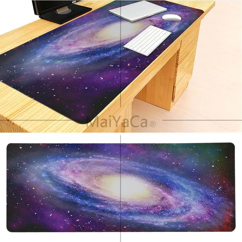 MaiYaCa мой любимый Galaxy Space Universe большой коврик для мыши PC компьютерный коврик хорошее качество фиксирующий край большой игровой коврик для мыши