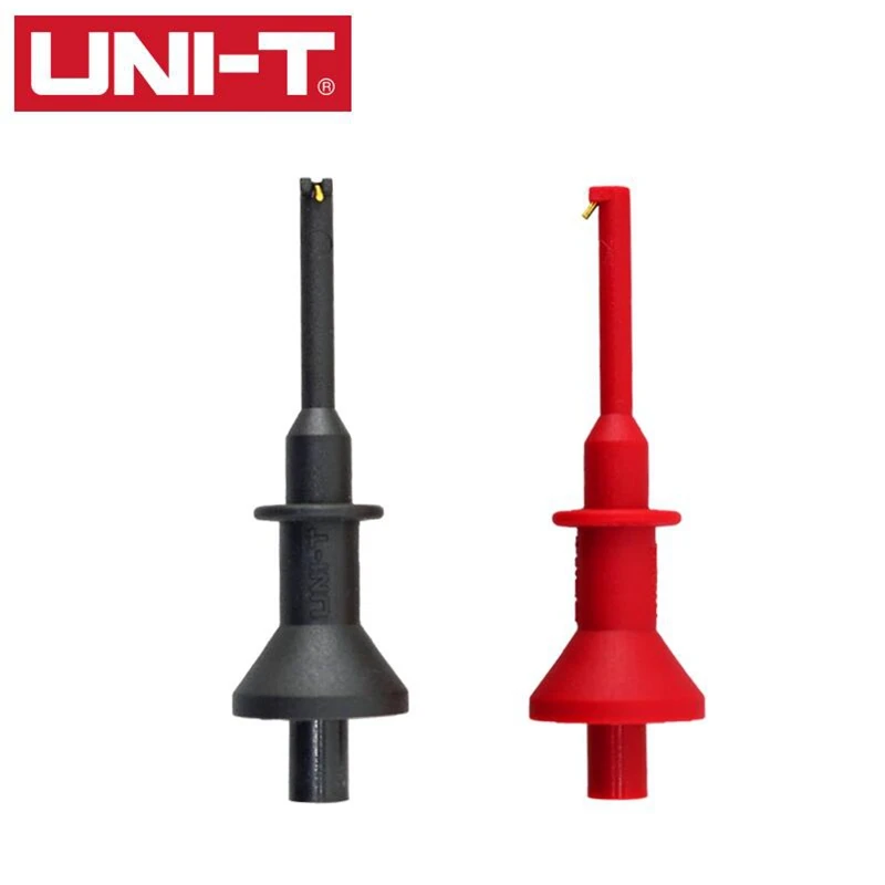 

UNI-T UT-C01 Hook Type Test Clamp Whorl Patten Safety Handle alligator clip