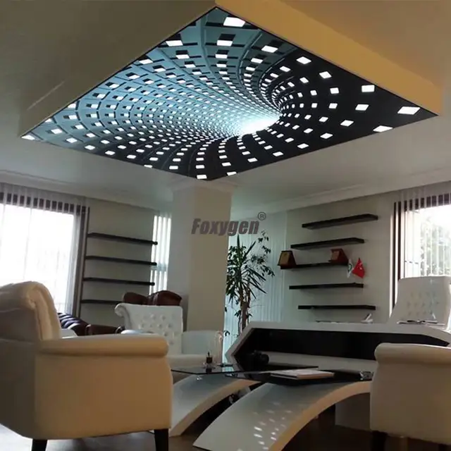Us 90 0 Digital Gedruckte Und Uv Druck Falsche Und Abgehangte Decke Pop Decke Pvc Ausdehnungsdeckenfilm 3d In Tapeten Aus Heimwerkerbedarf Bei
