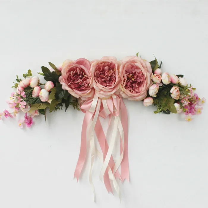 Artificial Flowers Garland Wreaths Mirror Flowers Door Lintel Flower