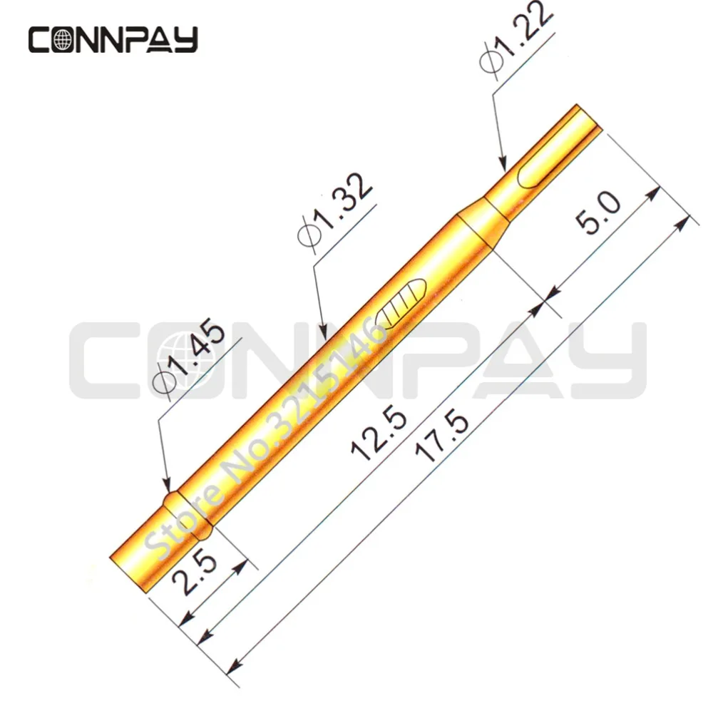 

100Pcs in a Pack R75-2S Test Probe Pogo Pin Receptacle Length 26.5mm Tool