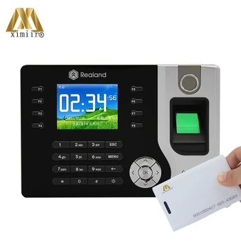 

Free Shipping Fingerprint Time Clock A-C071 RFID Card Attendance Employee Realand TCP/IP Time Clock With P2P Cloud Service
