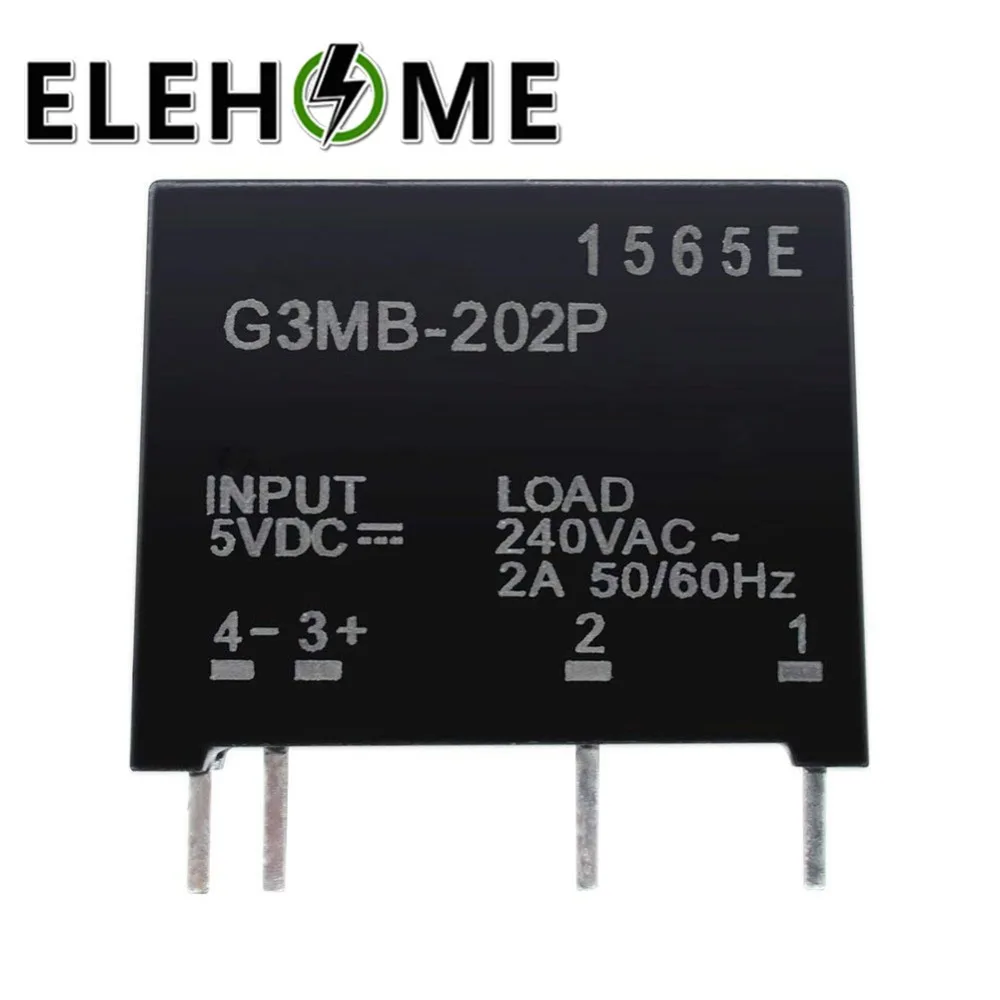 1 шт./2 шт. релейный модуль G3MB-202P G3MB 202P DC-AC PCB SSR в 5 В DC Out 240 В AC 2A твердотельный релейный модуль XF30