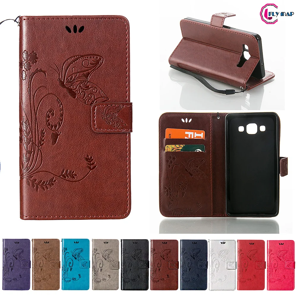 

Coque for Samsung Galaxy A5 2015 A500 A500FU Case Phone Leather Cover SM-A500 SM-A500F SM-A500H SM-A500FU Butterfly Flip Case