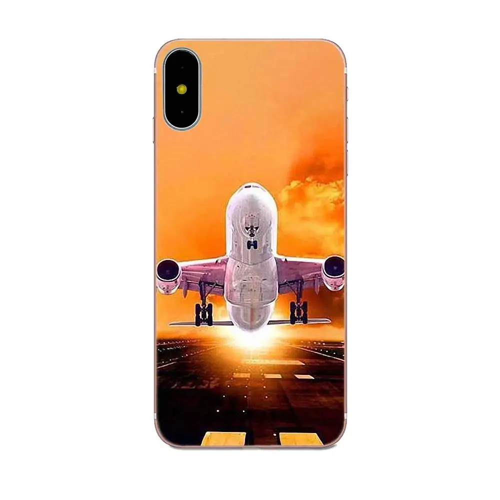 Друзья аэропорта самолет небо облако закат для Galaxy A3 A5 A7 On5 On7 2015 2016 2017 Grand Alpha G850 Core2