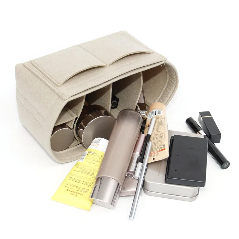 DIY الأوسط القسم ورأى مقسم حقيبة المرأة حقائب التجميل الحالات اليد مقسم حقيبة حقيبة في مقسم حقيبة إدراج ل سبيدي