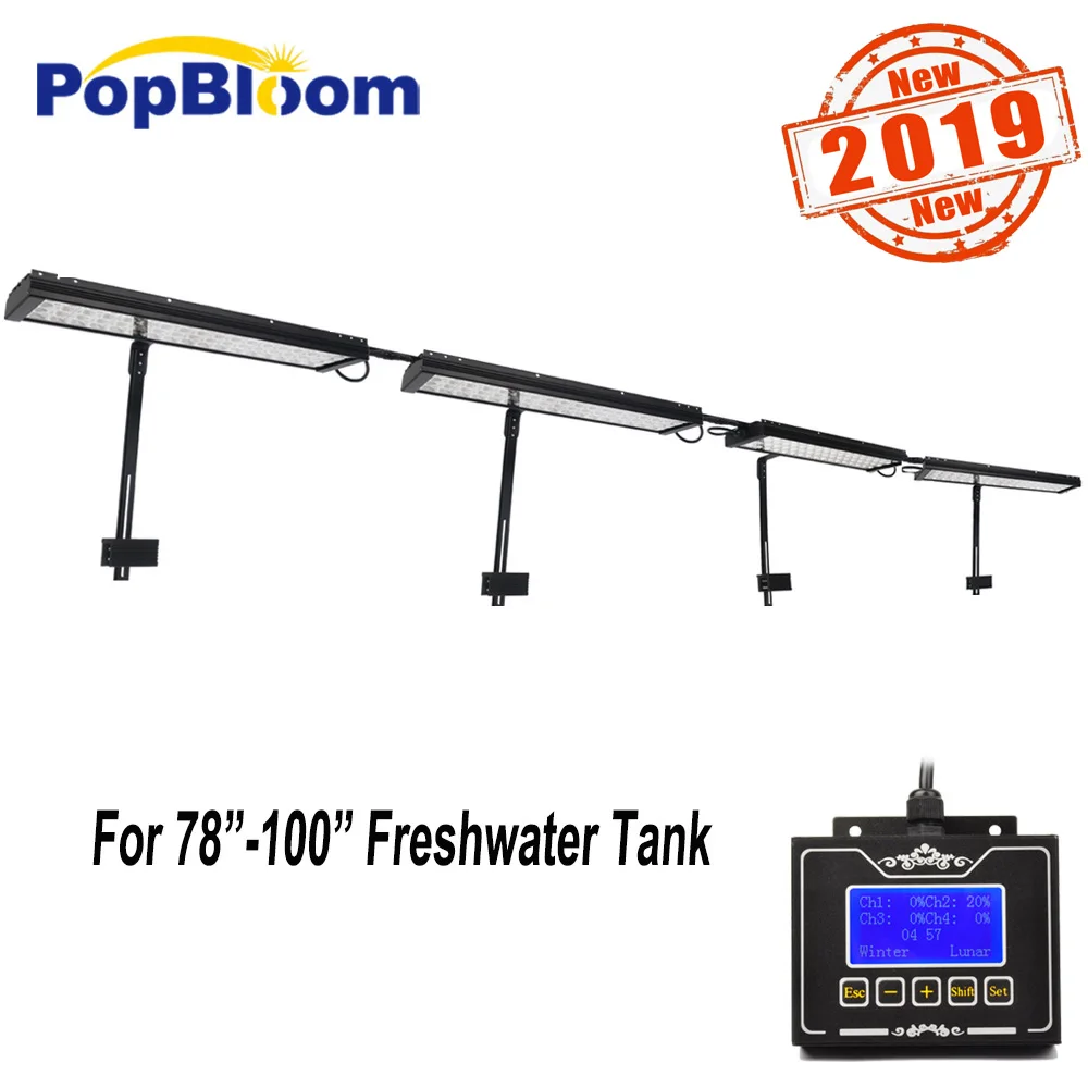 

PopBloom led lamp aquarium led lights lamp in an aquarium for freshwater tanks with arm mounting kit dimmable FI4BP4