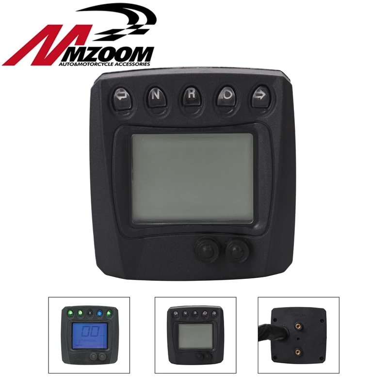 Universal Motorcycle Speedometer Odometer Gauge ATV Bike Scooter Backlit Dual Speed meter with LED Indicator DC 12V 0~199km/h universal readable speedometer gauge panel motorcycle odometer instrument led km h racer atv