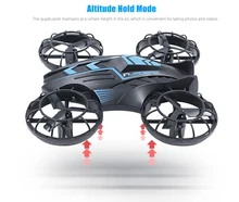 JXD515V Mini Hélice Arriba y Abajo toda la protección 2.4 GHz UFO Raido RC Quadcopter Drone con Cámara HD Dron Embroma el Regalo control