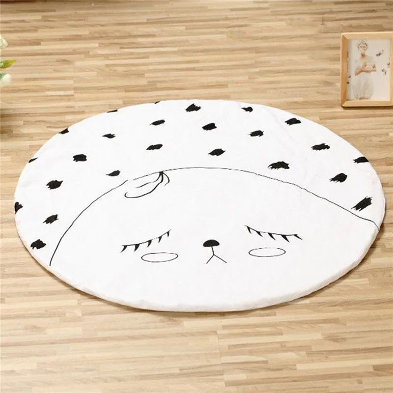 90*90CM Baby Crawling Pad Round Shape Child Cotton Play Game Mats Babies GYM Mat Cartoon Kids Room Floor Developing Carpet Toys 90*90CM Baby Crawling Pad Round Shape Child Cotton Play Game Mats Babies GYM Mat Cartoon Kids Room Floor Developing Carpet Toys