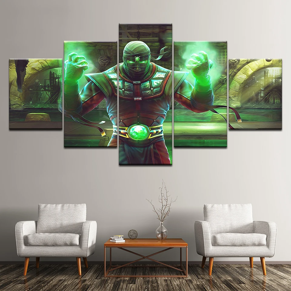 Картина на холсте Ermac Mortal Kombat 9 ходов 5 шт. настенная живопись модульные обои