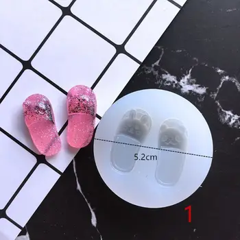 

Cartoon Slippers Silicone Resin Mold Soap Wax Candle Mold Jewelry Making Tools