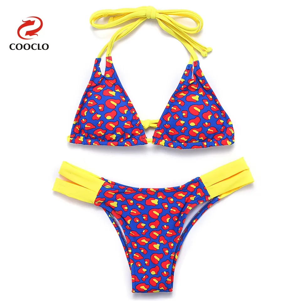COOCLO микро бикини 2019 Леопард купальники для малышек для женщин купальник сексуальный комплект ванный бретели нижнего белья
