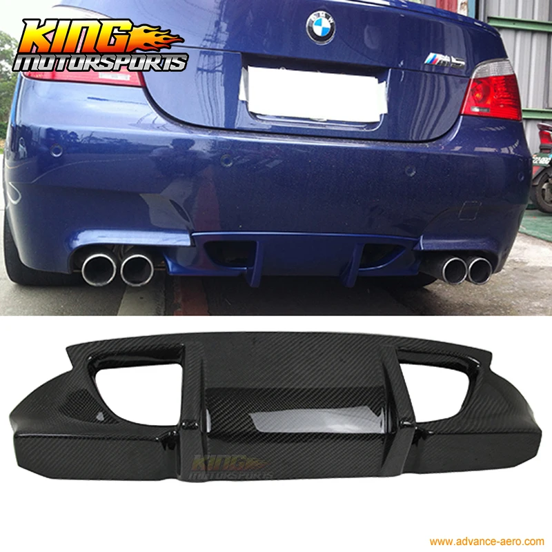 Fits 06 10 BMW E60 5 Series M5 Rear Diffsuer Bumper Cover Carbon Fiber