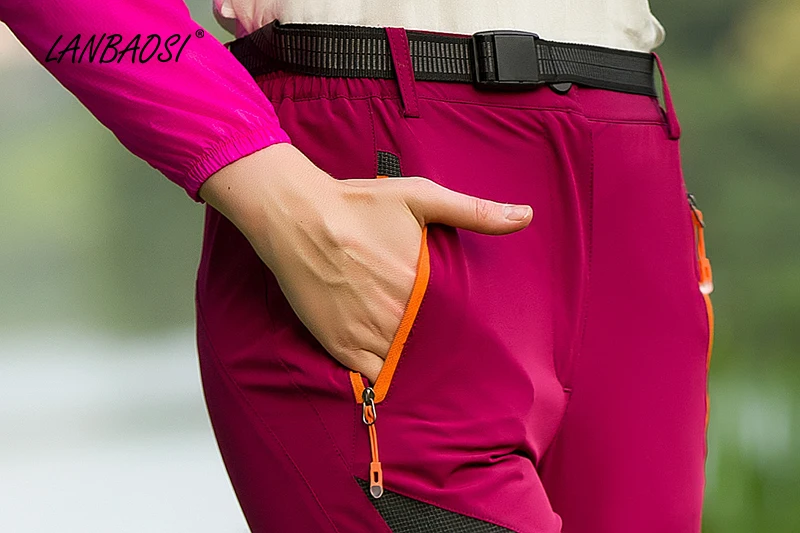 LANBAOSI viajar Pant para las mujeres/hombres estiramiento tela viento Trekking turismo amantes deportes al aire libre