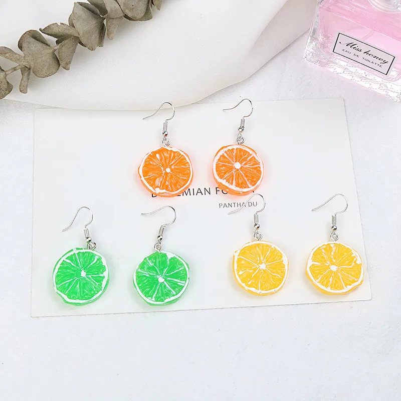 Acrylic Cute Fruit Earrings Temperament Lovely Earrings Fruit
