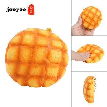 

PU Simulation Squishy Pineapple Bread Decompression Toy Squeezeze Toys Pineapple Key Ring jooyoo