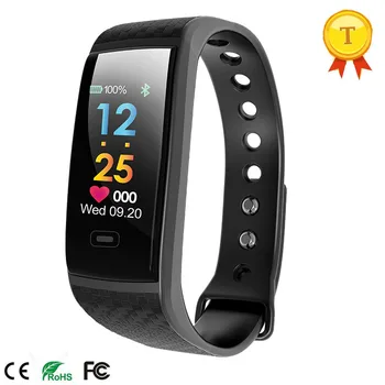 

Hot Selling 2018 Real Time Heart Rate Monitor Smart Bracelet Motion Sensor Watch Men Smart Band Blood Pressure Fitness Wristband