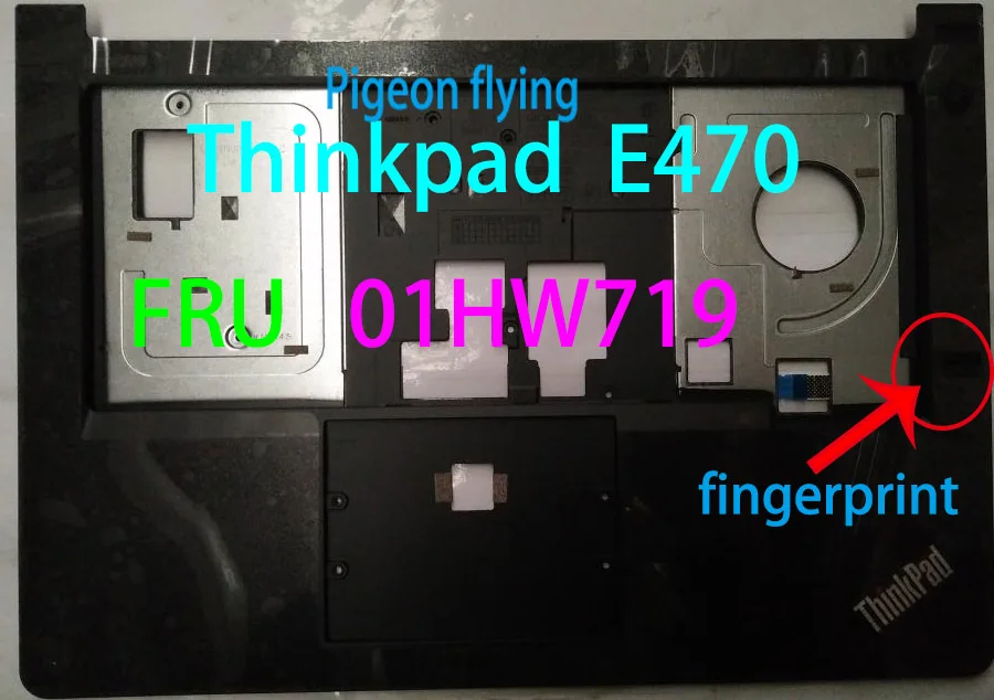 Чехол для lenovo Thinkpad E470 black C/Подставка для рук FRU 01HW720 01HW719